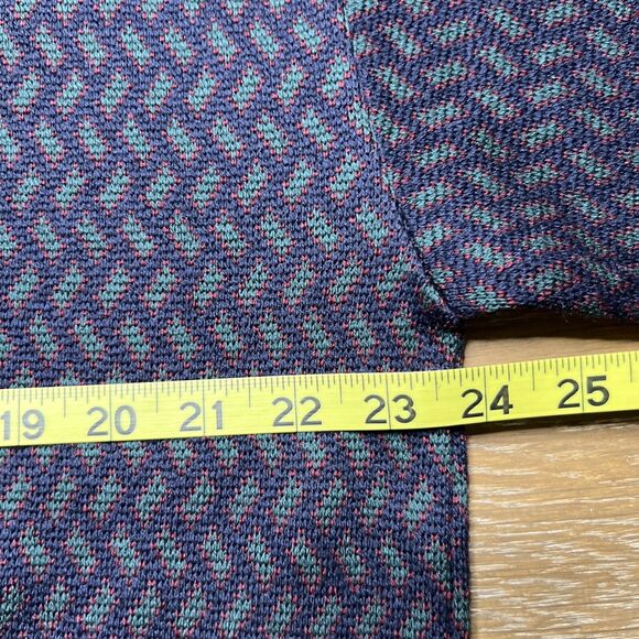 Vintage Brooks Brothers Men's Sweater Large Herringbone Marino Wool Grandpa - Picture 4 of 6